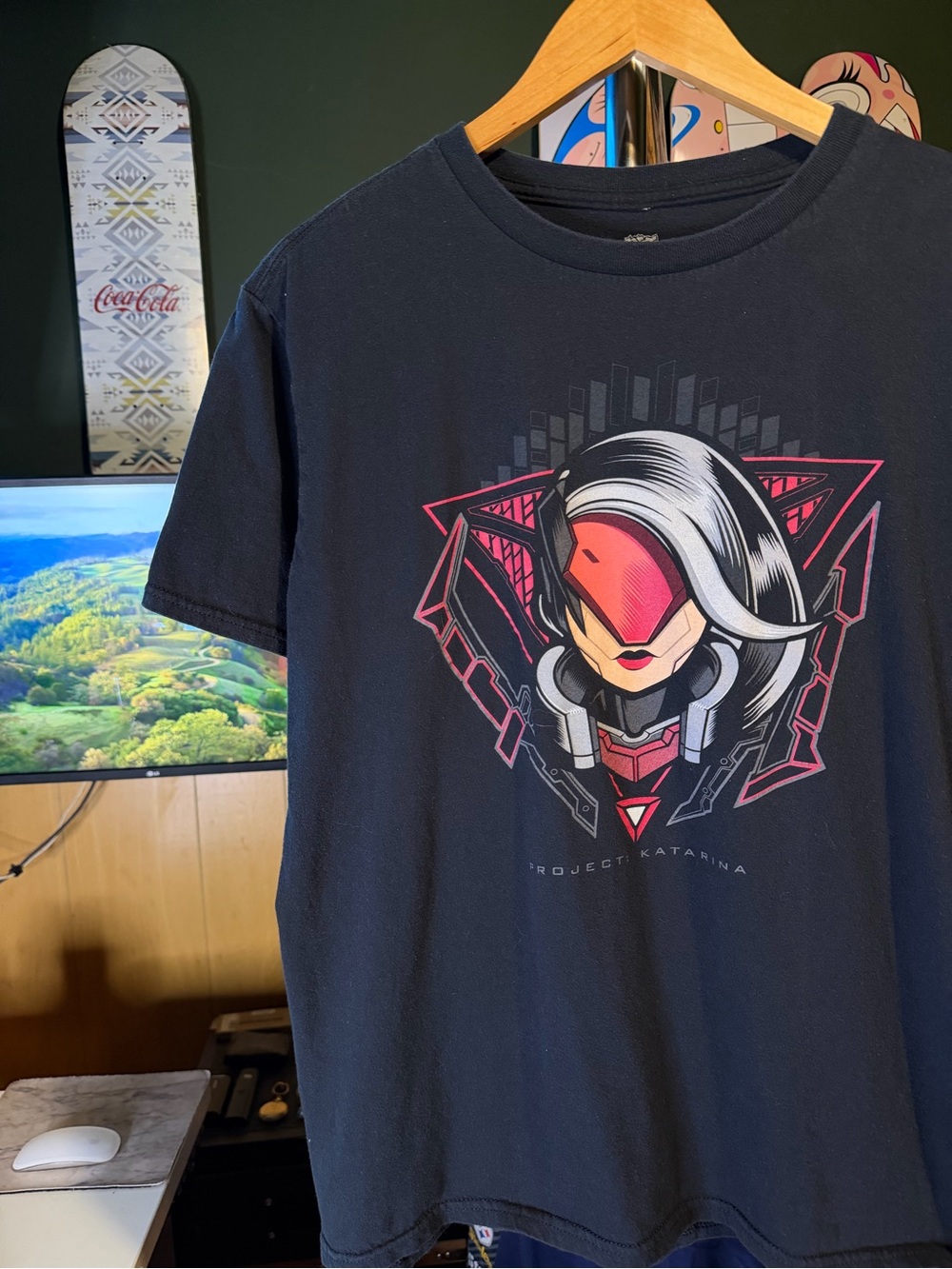 Project Katarina Riot Games Gamer Graphic Tee - Black & Pink